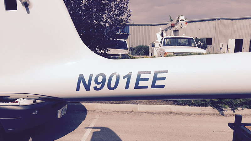 It’s official – the N number has been painted onto the fuselage.