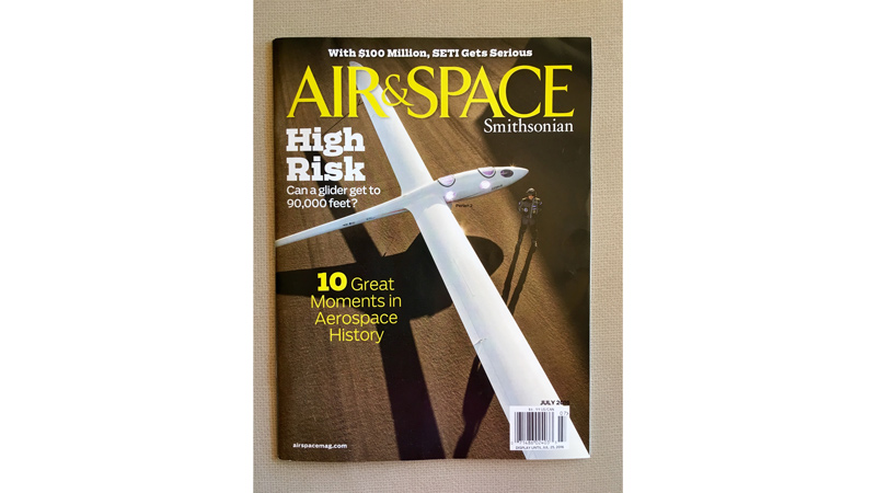 Perlan Makes Smithsonian Air & Space Cover